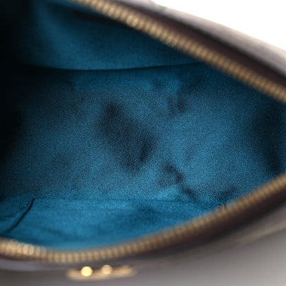 Gucci GG Supreme Monogram Textured Dollar Calfskin Web Small Ophidia Dome Shoulder Bag Beige Ebony New Acero 5 of 13