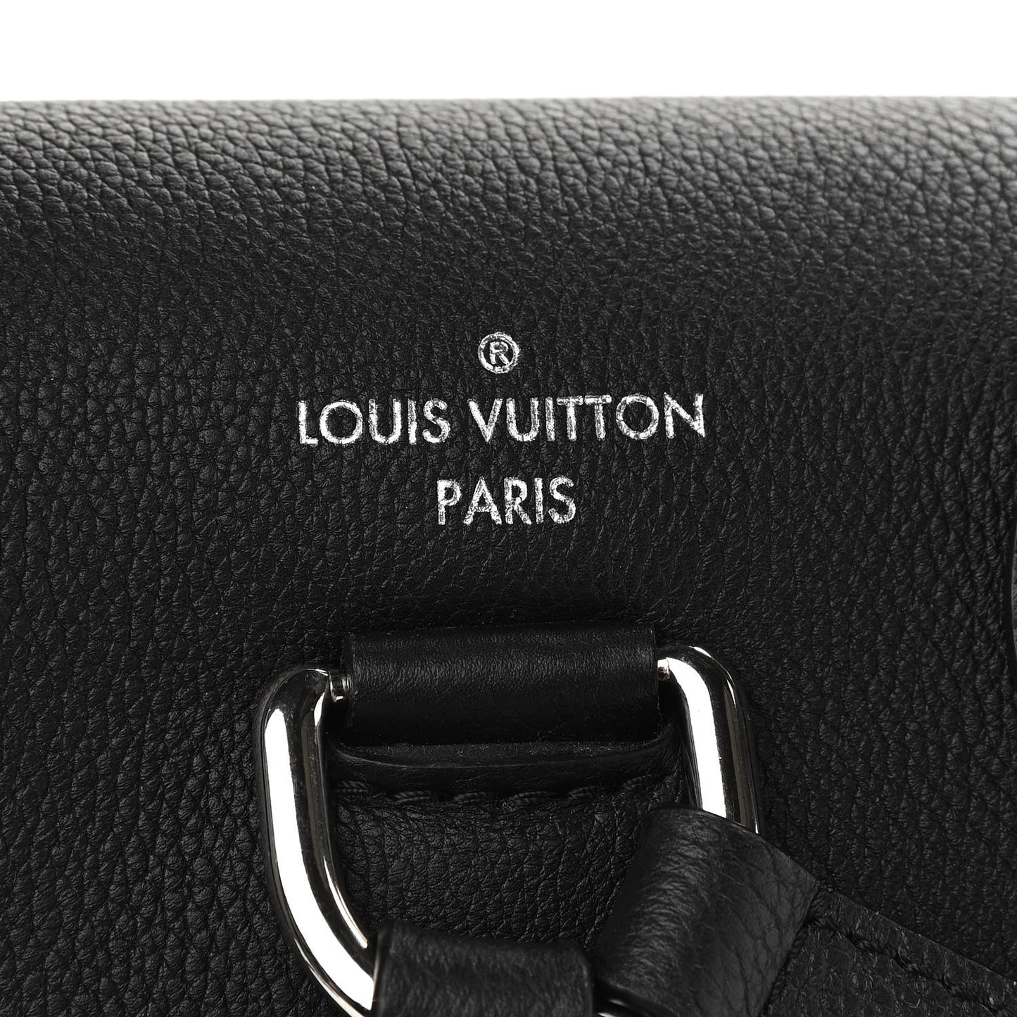 Calfskin Lockme Backpack Black