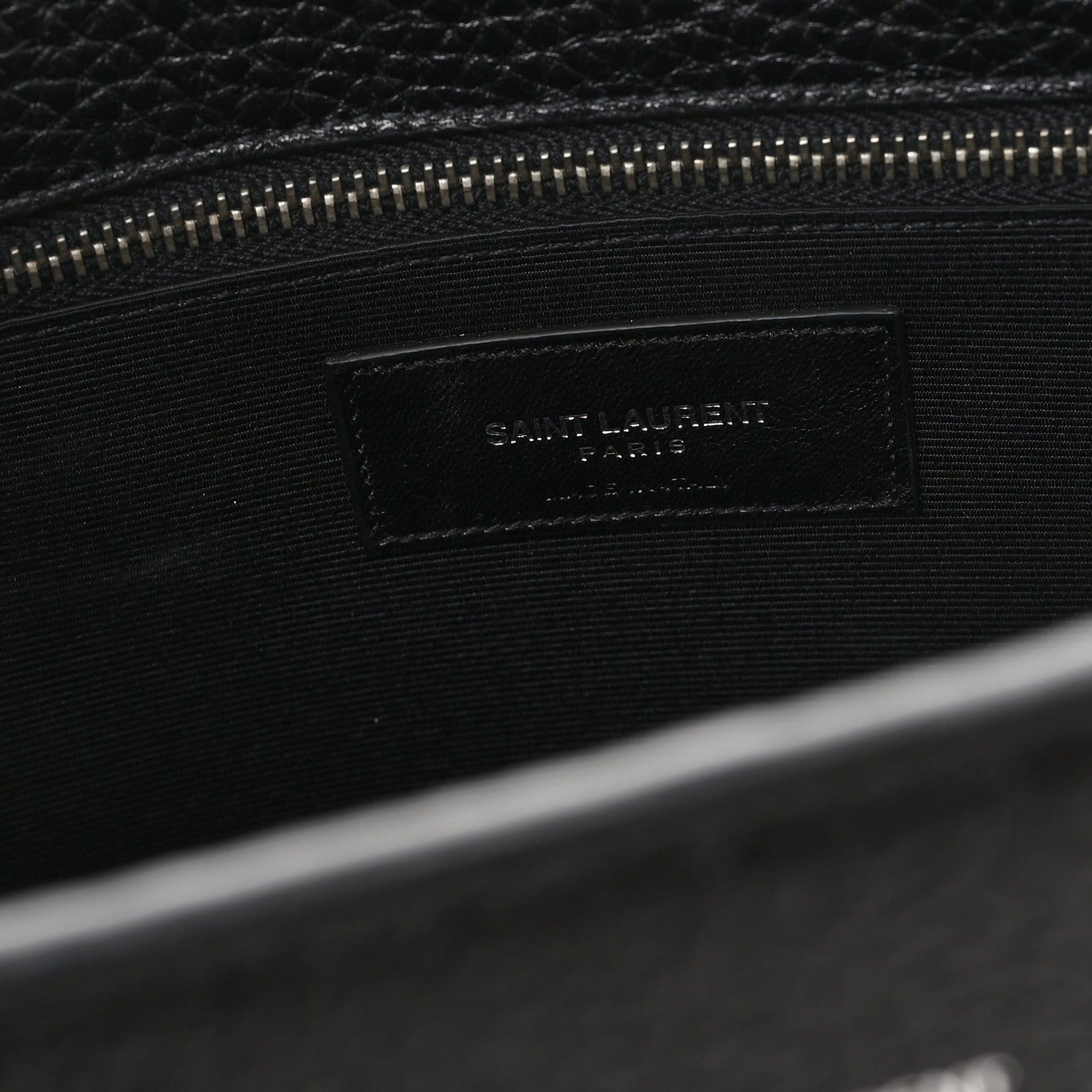 Saint Laurent Grained Calfskin Small Sac De Jour Black 6 of 11
