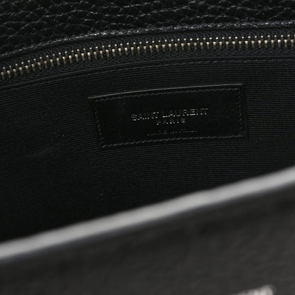 Saint Laurent Grained Calfskin Small Sac De Jour Black 6 of 11