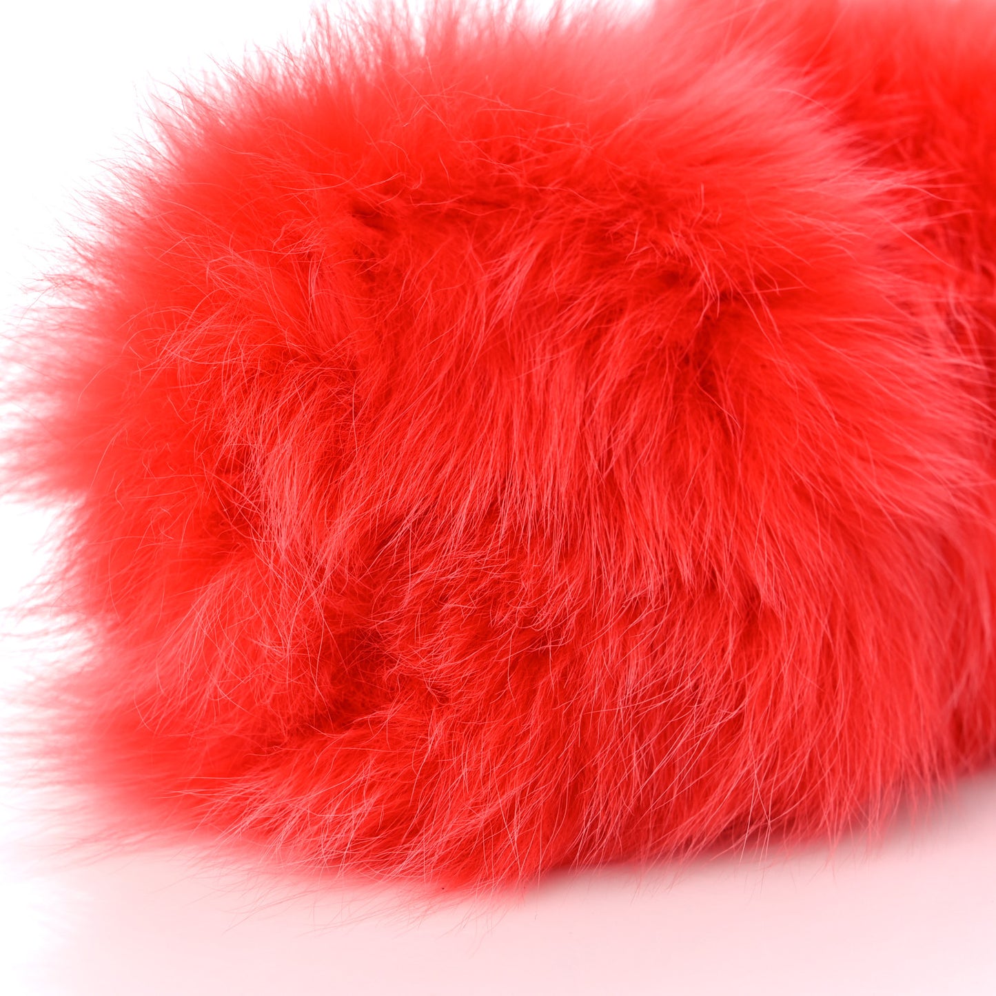 Fox Fur Shiny Nappa Small Fendi First Papavero