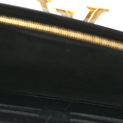 Louis Vuitton Calfskin Chain Louise MM Black 5 of 12