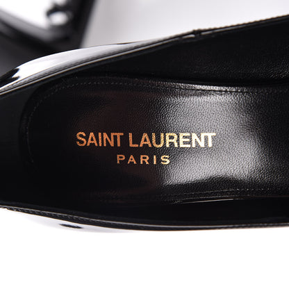 Saint Laurent Patent Opyum Appelle Moi Ankle Strap Pump 38 Black 6 of 10