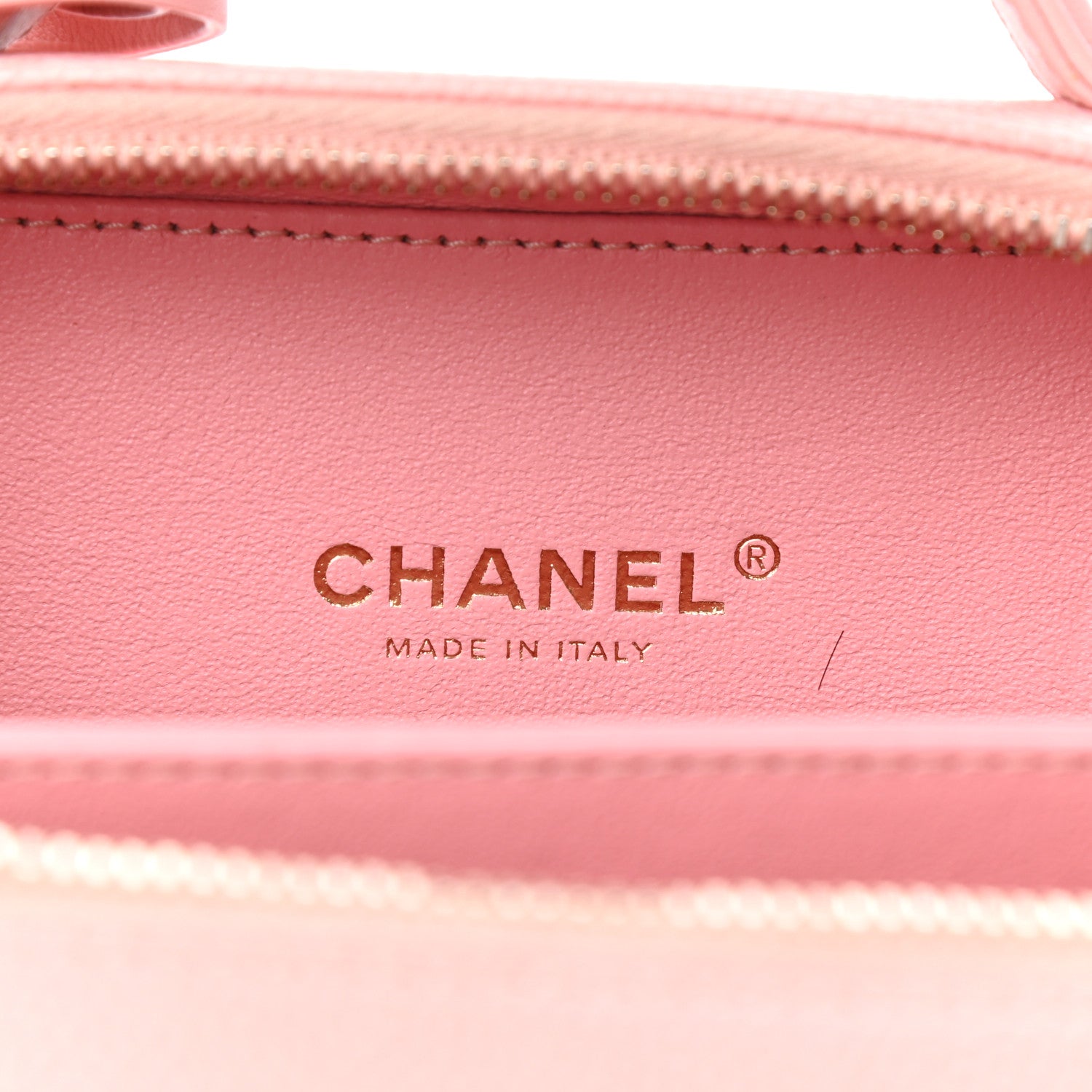 Chanel Caviar Quilted Small CC Filigree Vanity Case Rose Pink 6 of 10