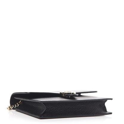 Gucci Dollar Calfskin Interlocking G Chain Wallet Black 4 of 10
