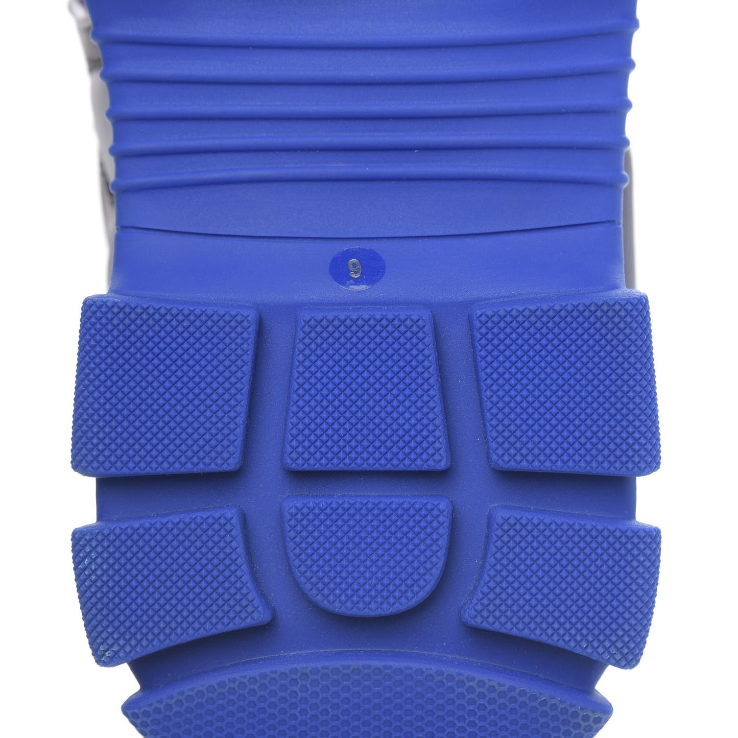 X SEGA Calfskin Mesh Mens Aguru Sandals 9 Black Blue Purple
