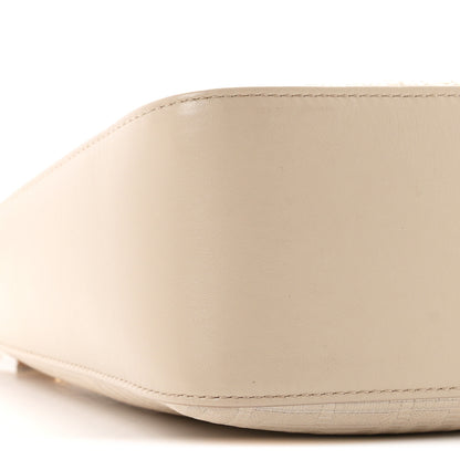 Givenchy Coated Canvas Logo 4G Embossed Small Moon Cut Out Shoulder Bag Natural Beige 9 of 10