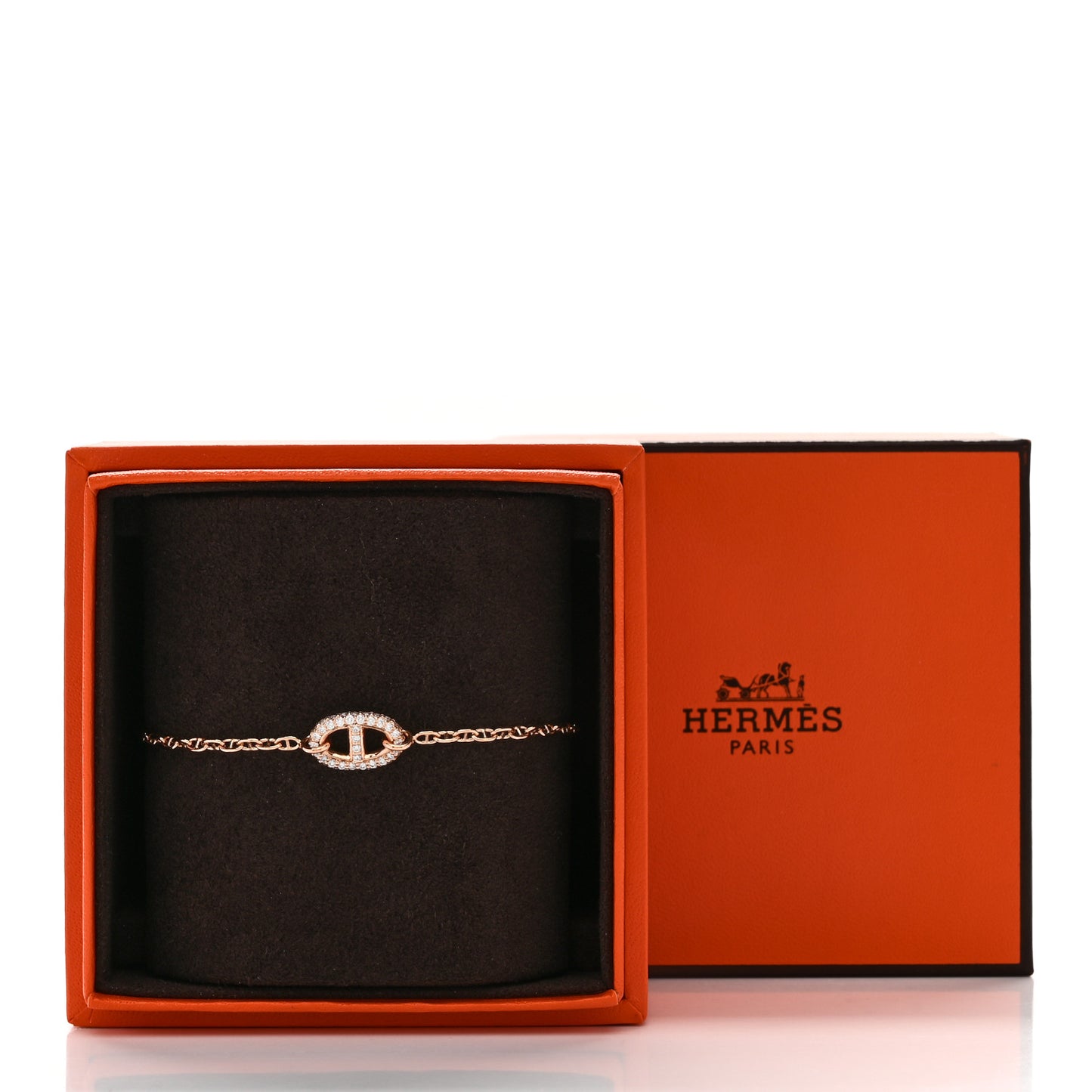 18K Rose Gold Diamond Farandole Bracelet ST