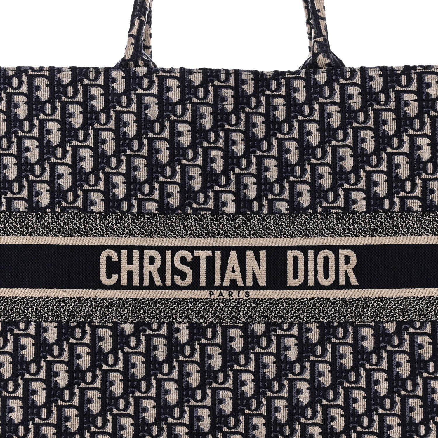 Christian Dior Oblique Large Book Tote Blue Multicolor 8 of 15