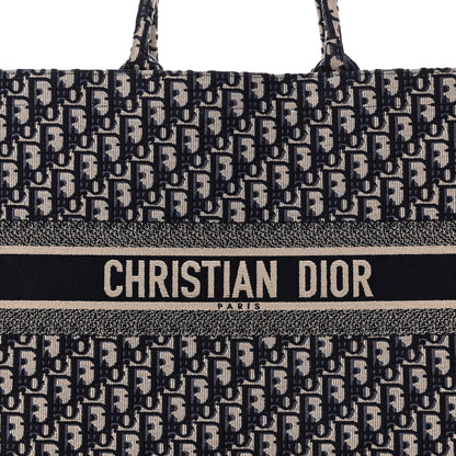 Christian Dior Oblique Large Book Tote Blue Multicolor 8 of 15