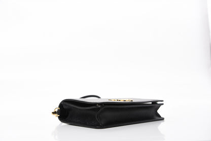Prada Saffiano Lux Mini Shoulder Bag Black 6 of 14