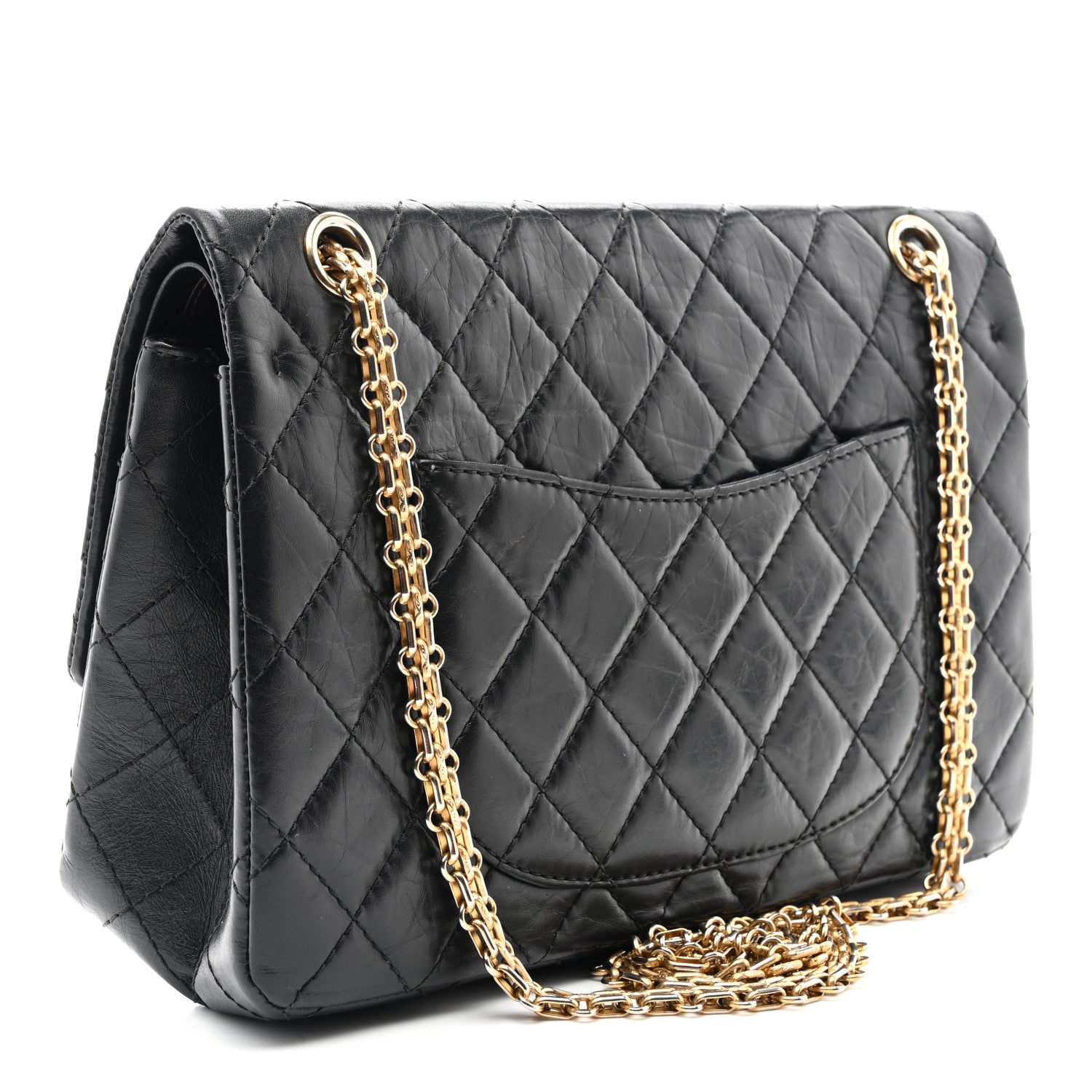 Chanel Aged Calfskin Quilted 2.55 Reissue 226 Flap Black 3 of 11