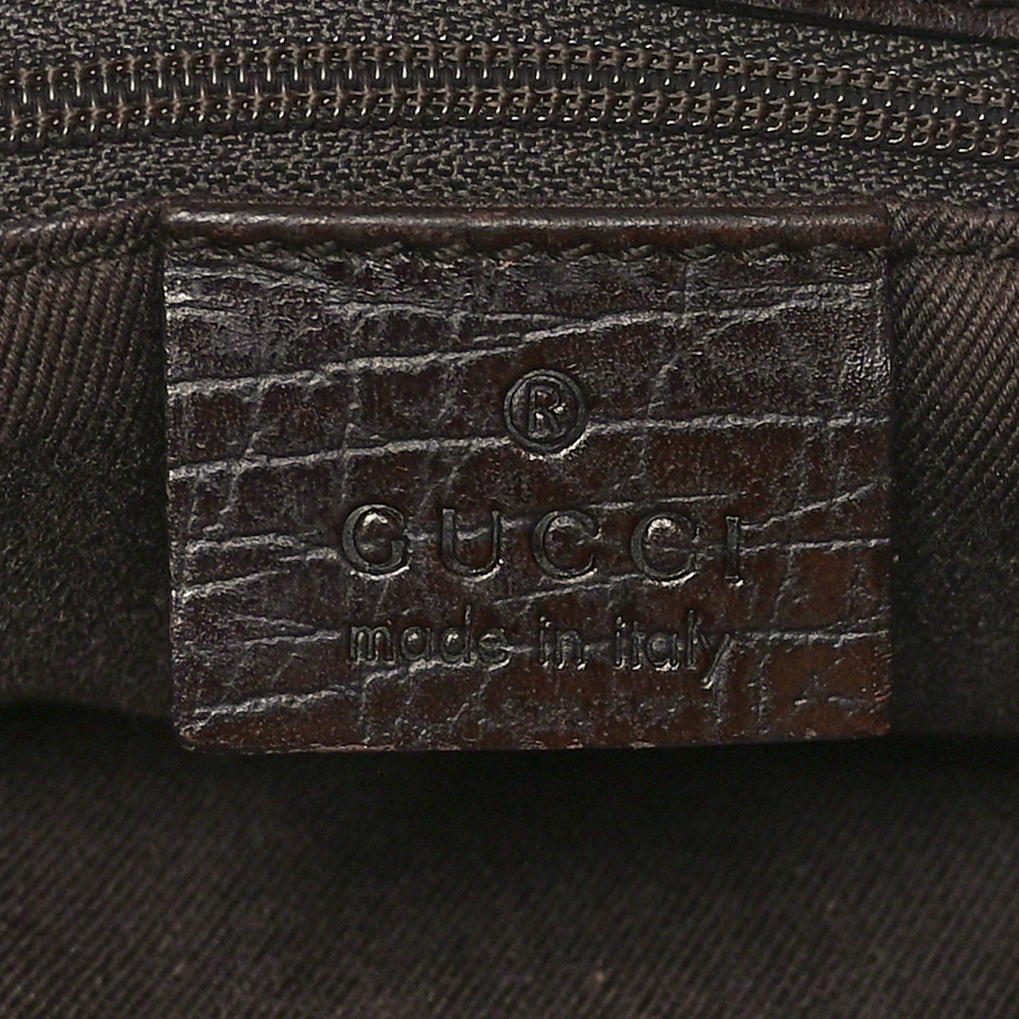 Monogram Small Bucket Tote Dark Brown