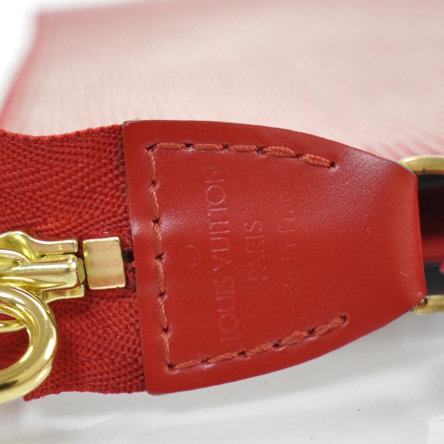 Louis Vuitton Epi Pochette Accessories Bag Red 7 of 8