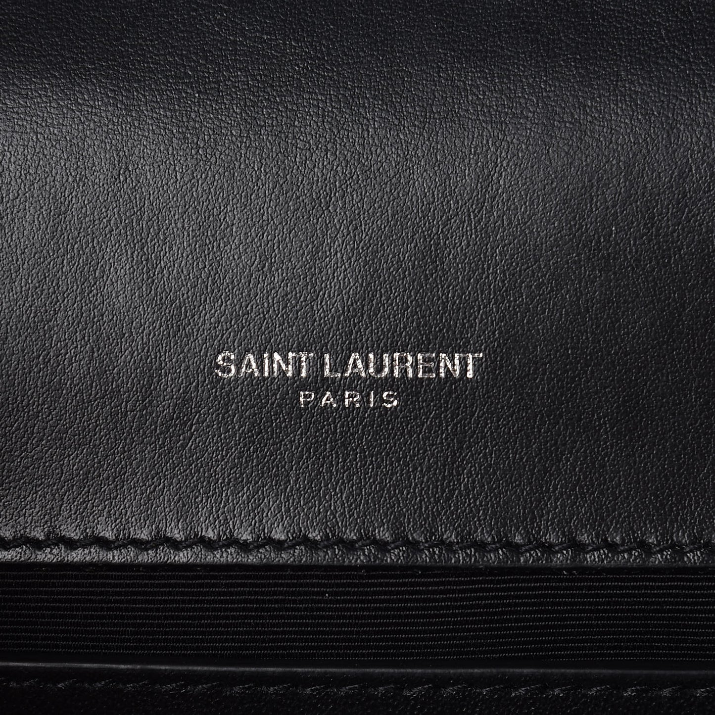 Smooth Calfskin Heart Studded Small Monogram Kate Satchel Black