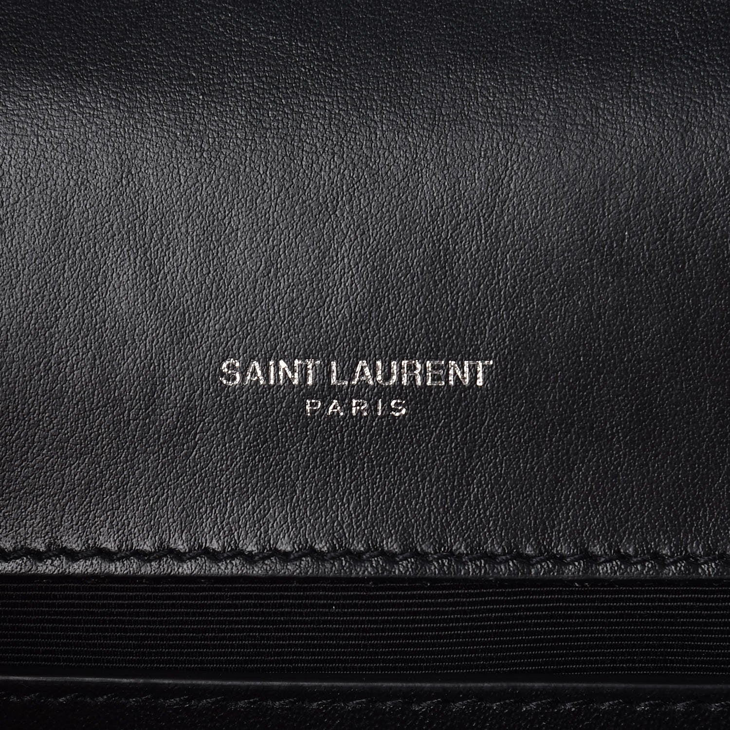 Saint Laurent Smooth Calfskin Heart Studded Small Monogram Kate Satchel Black 6 of 9