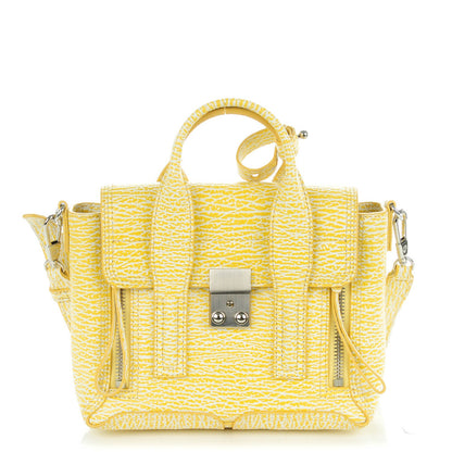3.1 Phillip Lim 3.1 Textured Calfskin Mini Pashli Satchel Mimosa Ivory 1 of 8