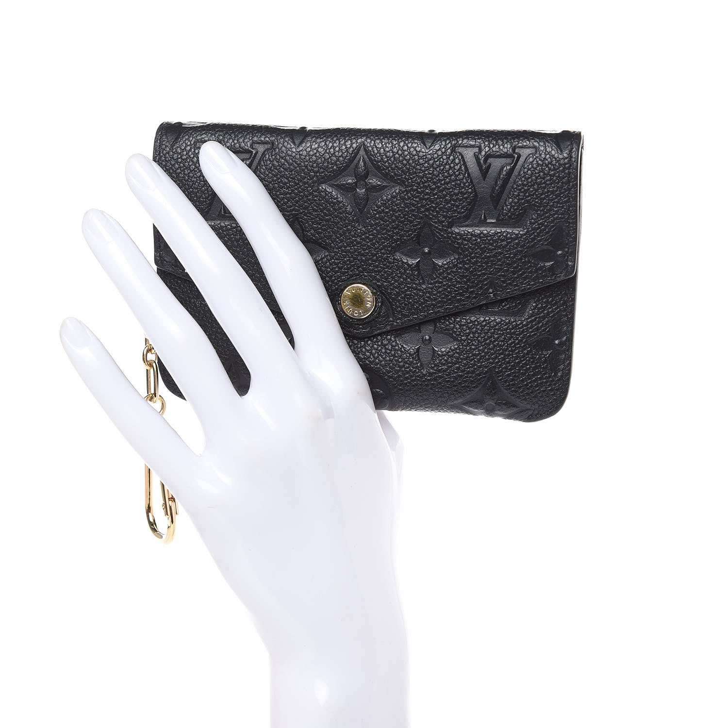 Louis Vuitton Empreinte Key Pouch Black 2 of 8