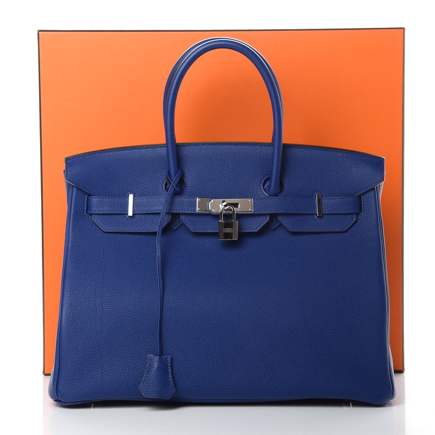 Togo Birkin 35 Bleu Electrique