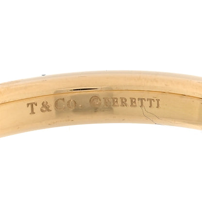 Tiffany 18K Yellow Gold Diamond Elsa Peretti 8 Diamond Stacking Band Ring 61 9.5 4 of 4