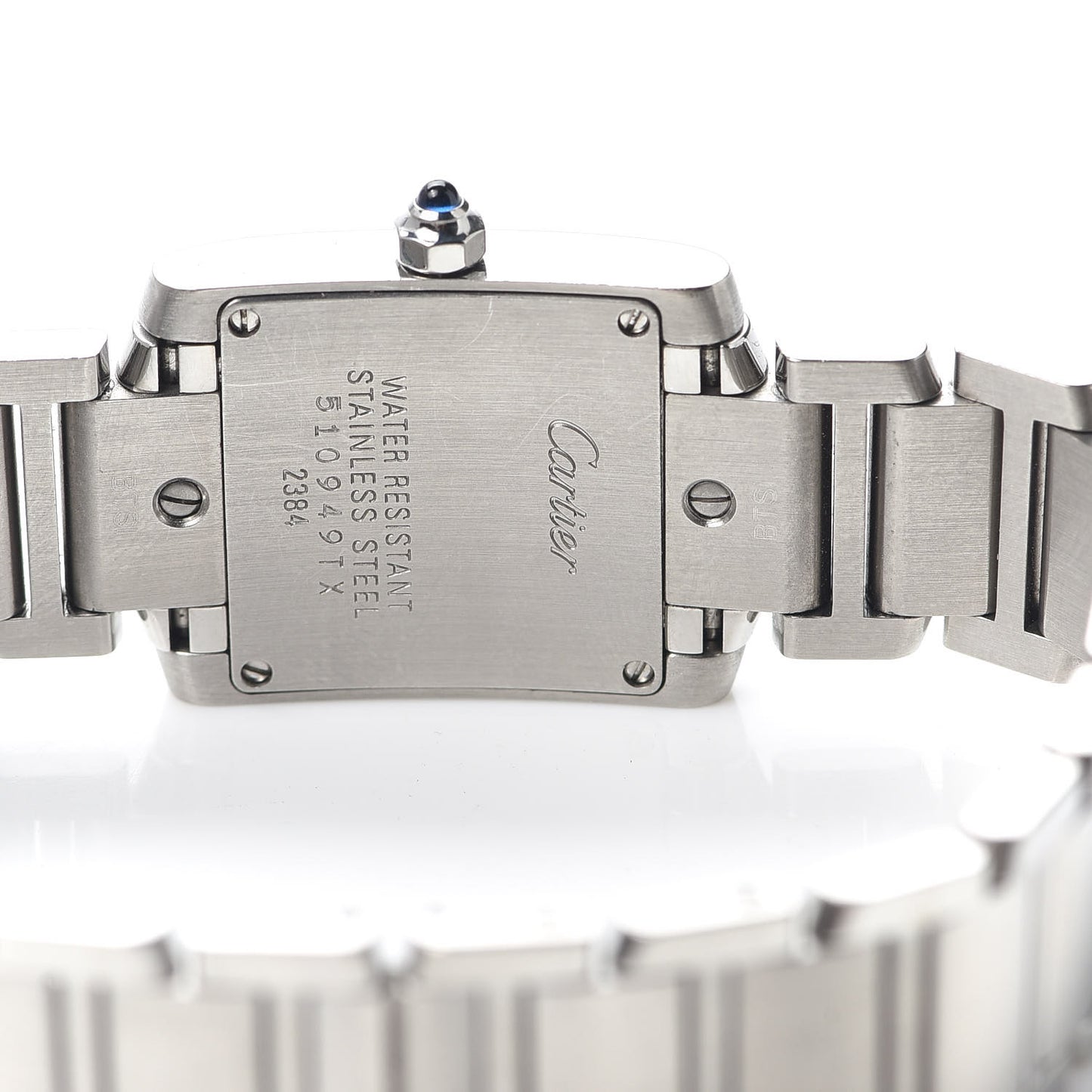 Stainless Steel 20mm Tank Francaise Quartz Watch