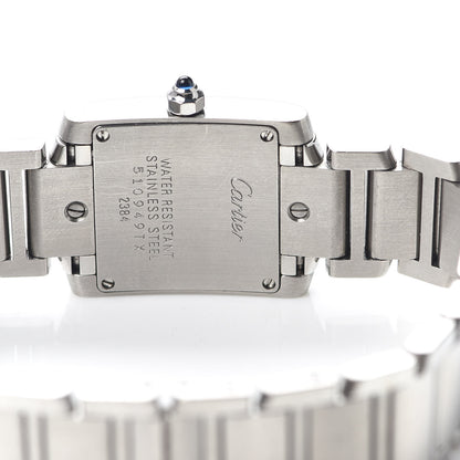 Cartier Stainless Steel 20mm Tank Francaise Quartz Watch 4 of 6