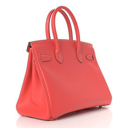 Hermes Epsom Candy Birkin 30 Rose Jaipur Gold 3 of 14