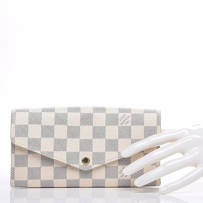 Louis Vuitton Damier Azur Sarah Wallet NM 2 of 8