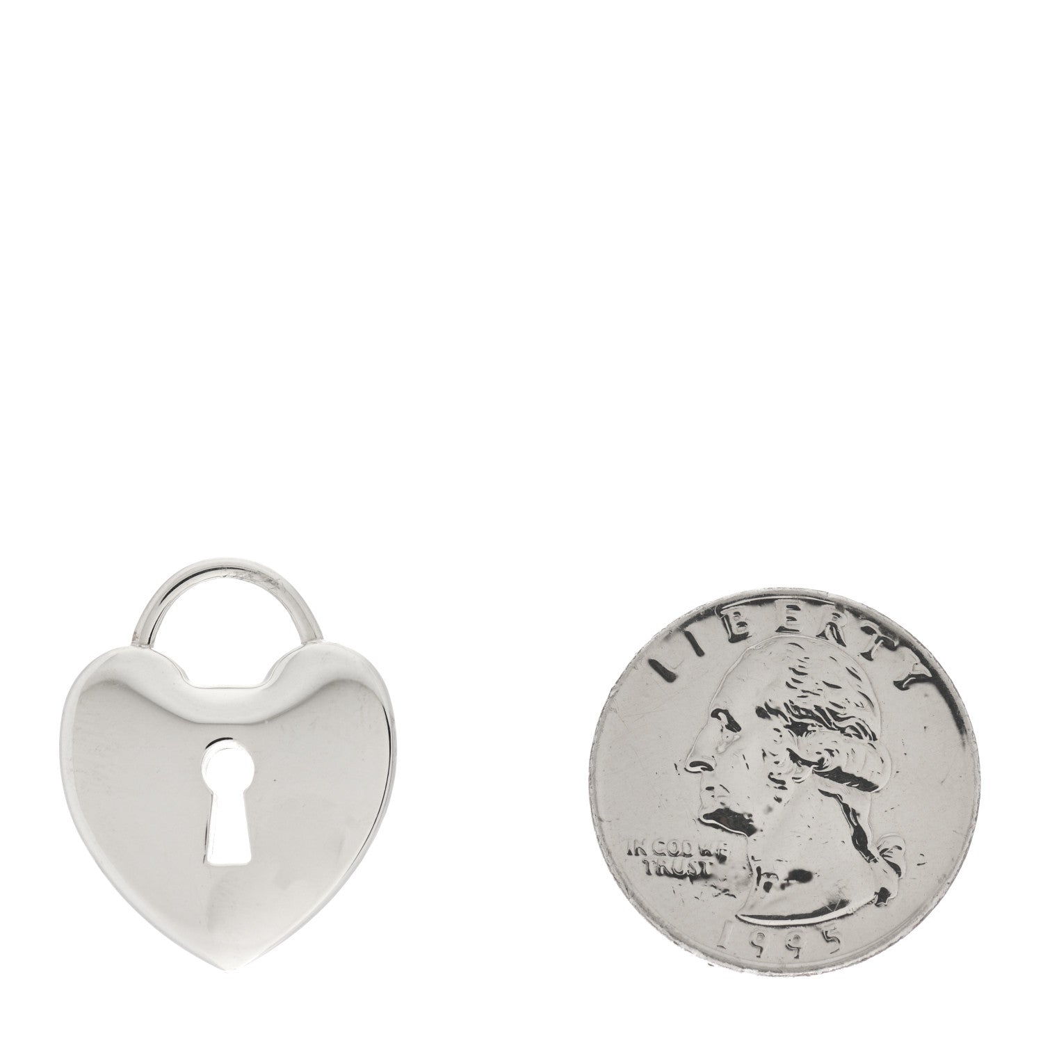 Tiffany Sterling Silver Heart Lock Charm 2 of 5