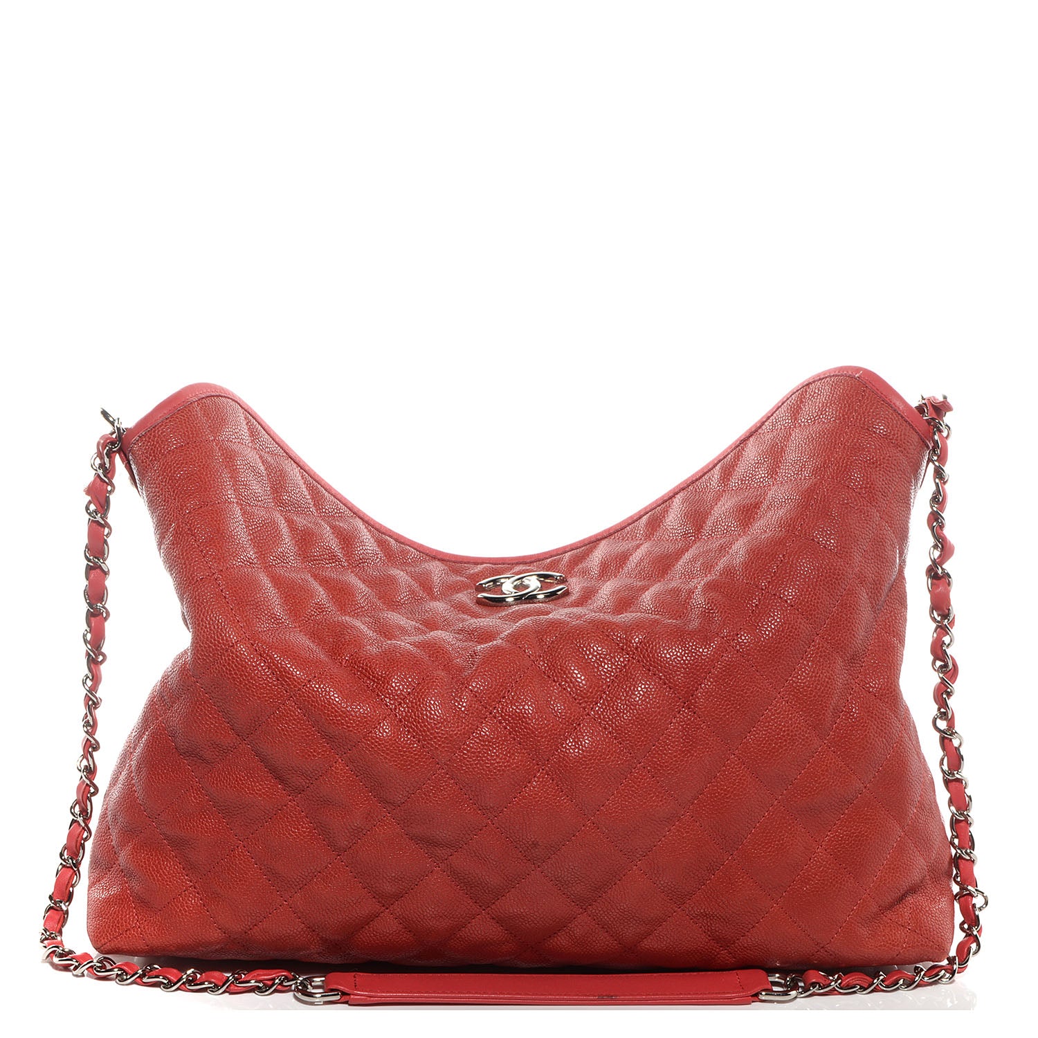 Chanel Caviar French Riviera Hobo Rouge 1 of 8