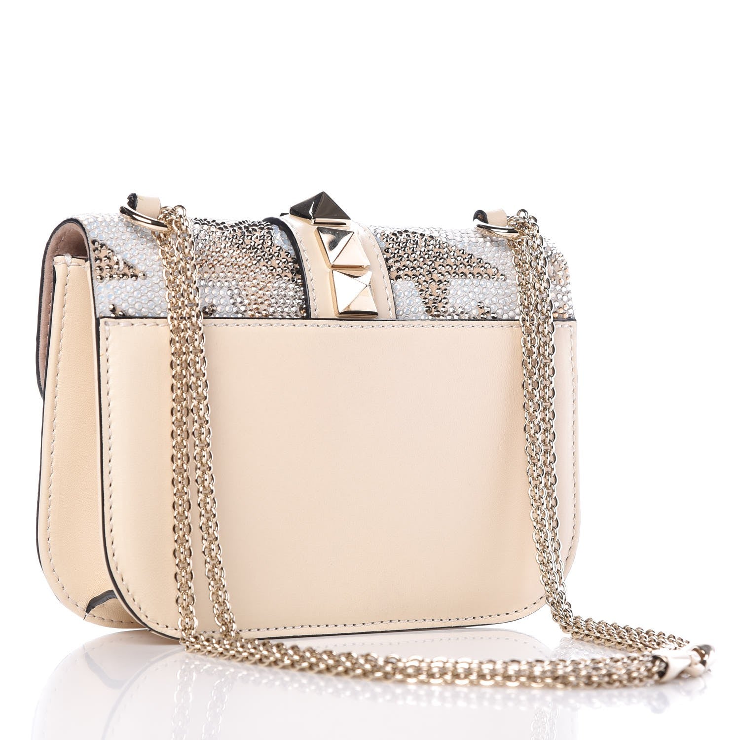 Valentino Garavani Nappa Crystal Star Small Glam Lock Rockstud Flap Multicolor 3 of 11