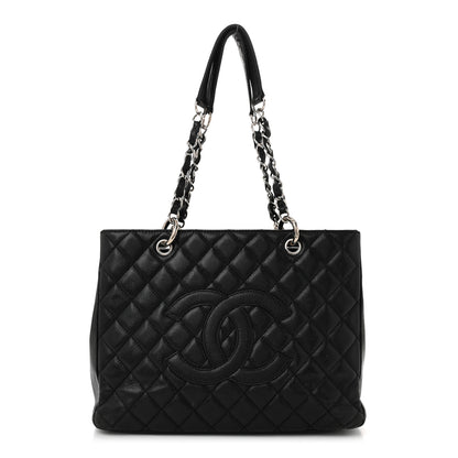 Chanel Caviar Quilted Grand Shopping Tote GST Black 1 of 14