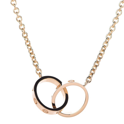 Cartier 18K Yellow Gold Interlocking LOVE Necklace 4 of 7