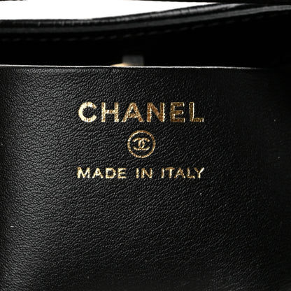 Chanel Calfskin Lizard Embossed Quilted Nano 31 Shopping Bag Black 5 of 10