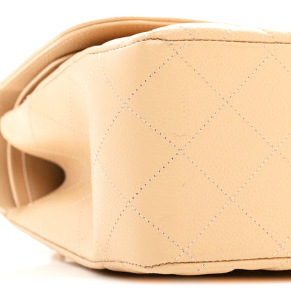 Chanel Caviar Quilted Jumbo Double Flap Beige Clair 9 of 10