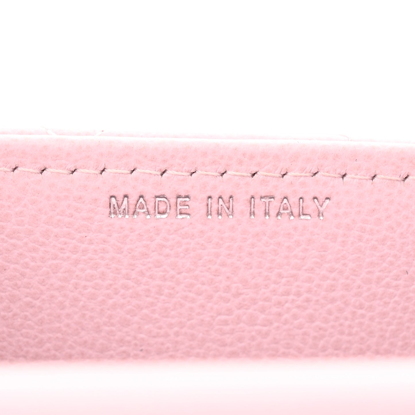 Grained Calfskin Quilted CC Box Clutch With Chain Rose