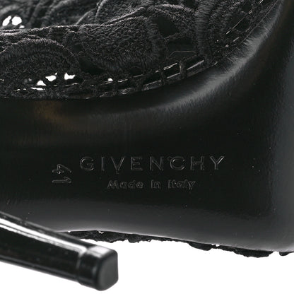 Givenchy Patent Emboirdered Peep Toe Ankle Booties 41 Black 7 of 8