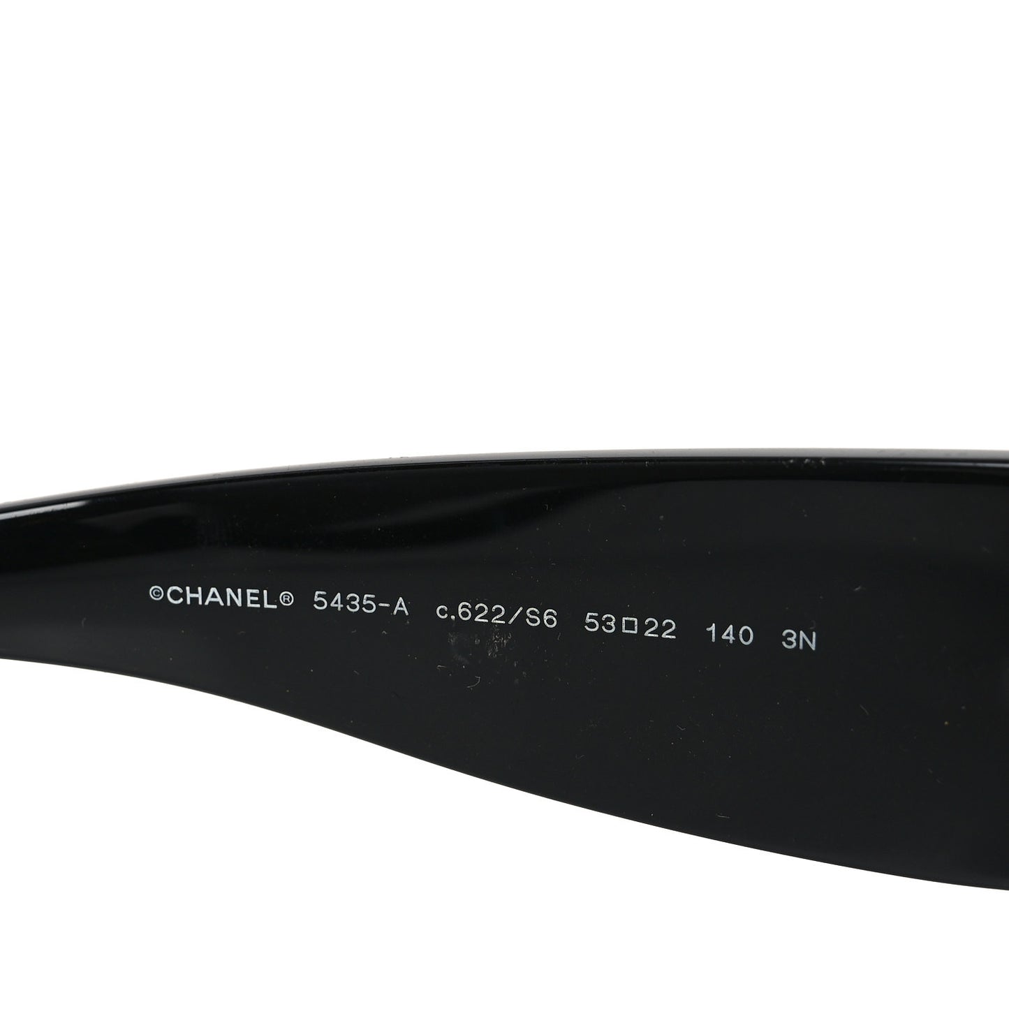 Acetate Rectangle Sunglasses 5435-A Black