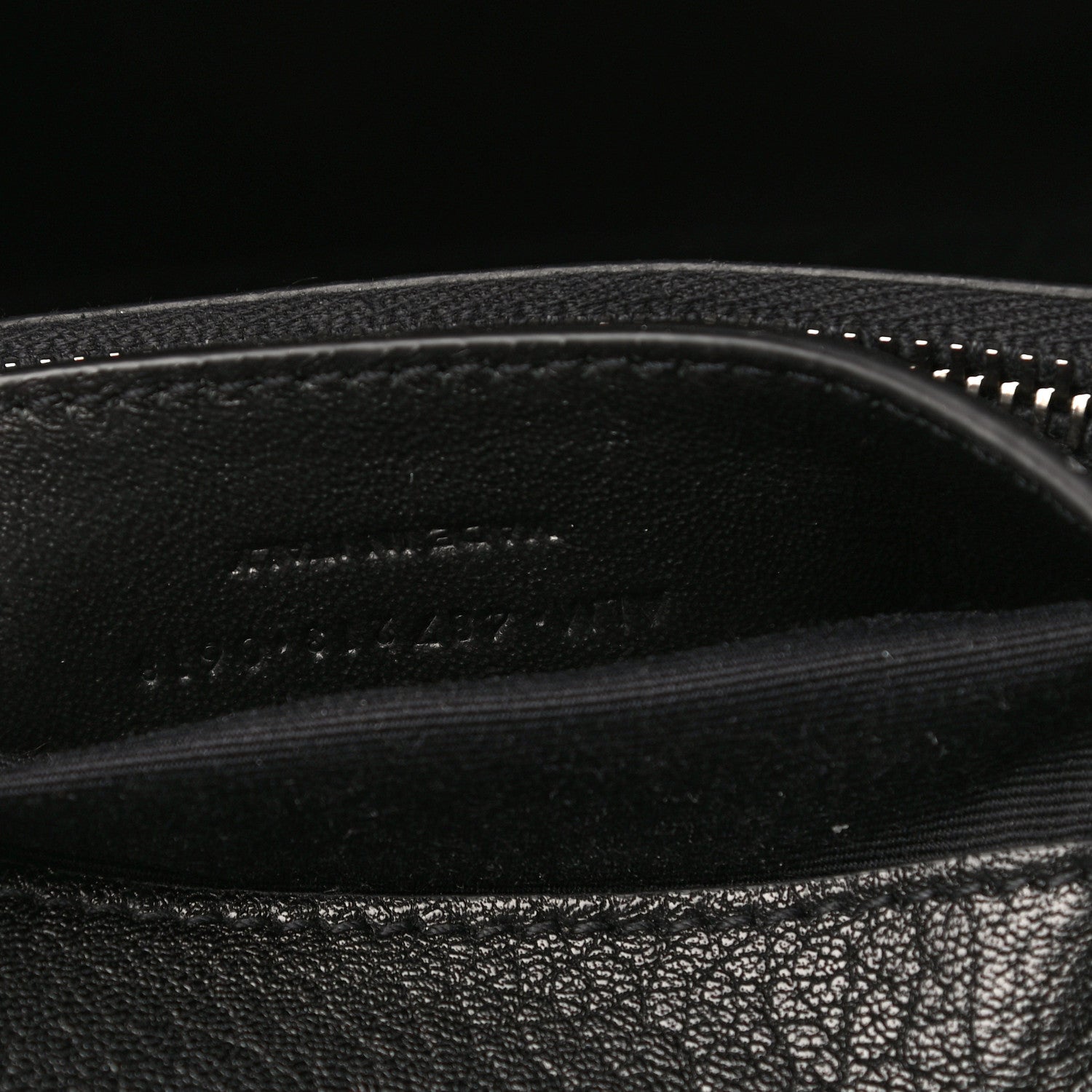 Saint Laurent Sheepskin Matelasse Chevron Monogram Medium College Bag Black 7 of 13