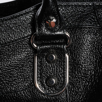 Balenciaga Chevre Silver Metallic Edge Hardware City Black 3 of 13