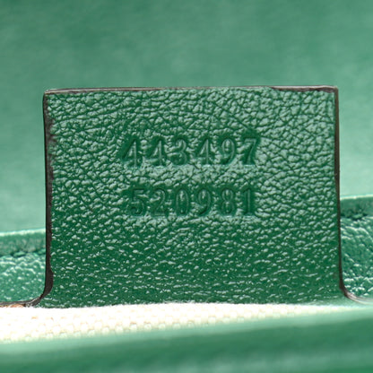 Gucci Azalea Calfskin Enamel Matelasse Diagonal Small Torchon GG Marmont Shoulder Bag New Shamarock Emerald 7 of 11