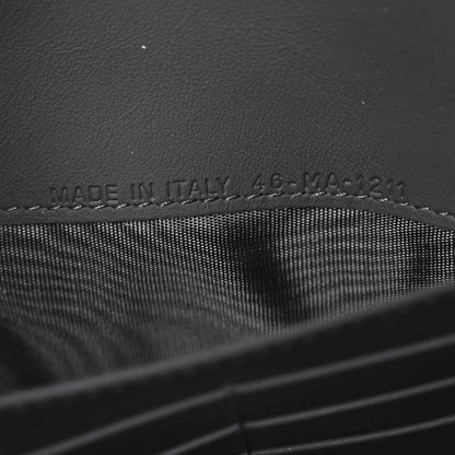 Christian Dior Ultra Matte Calfskin Saddle Chain Wallet Pouch Black 8 of 12