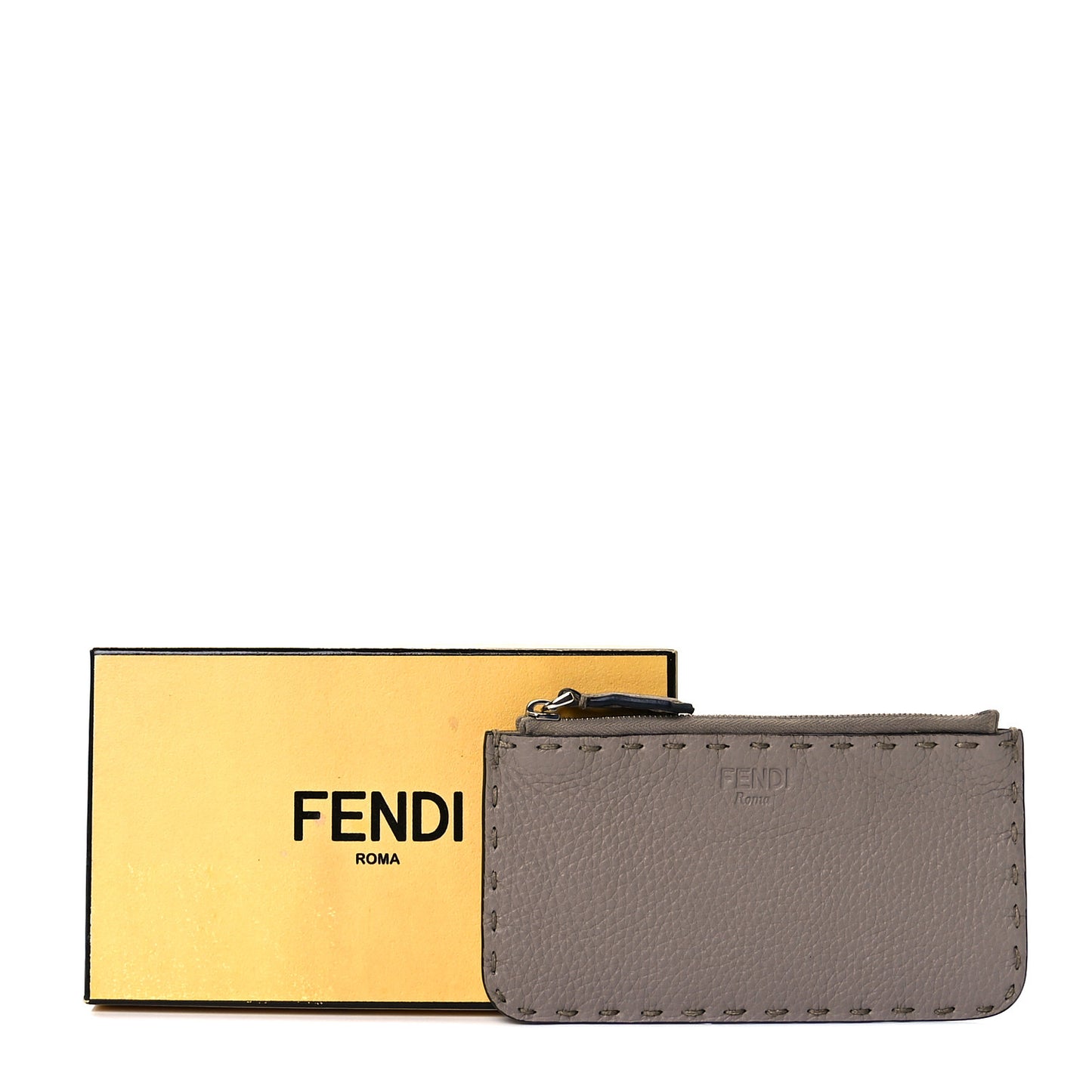 Cuoio Romano Selleria Zip Card Holder Corda