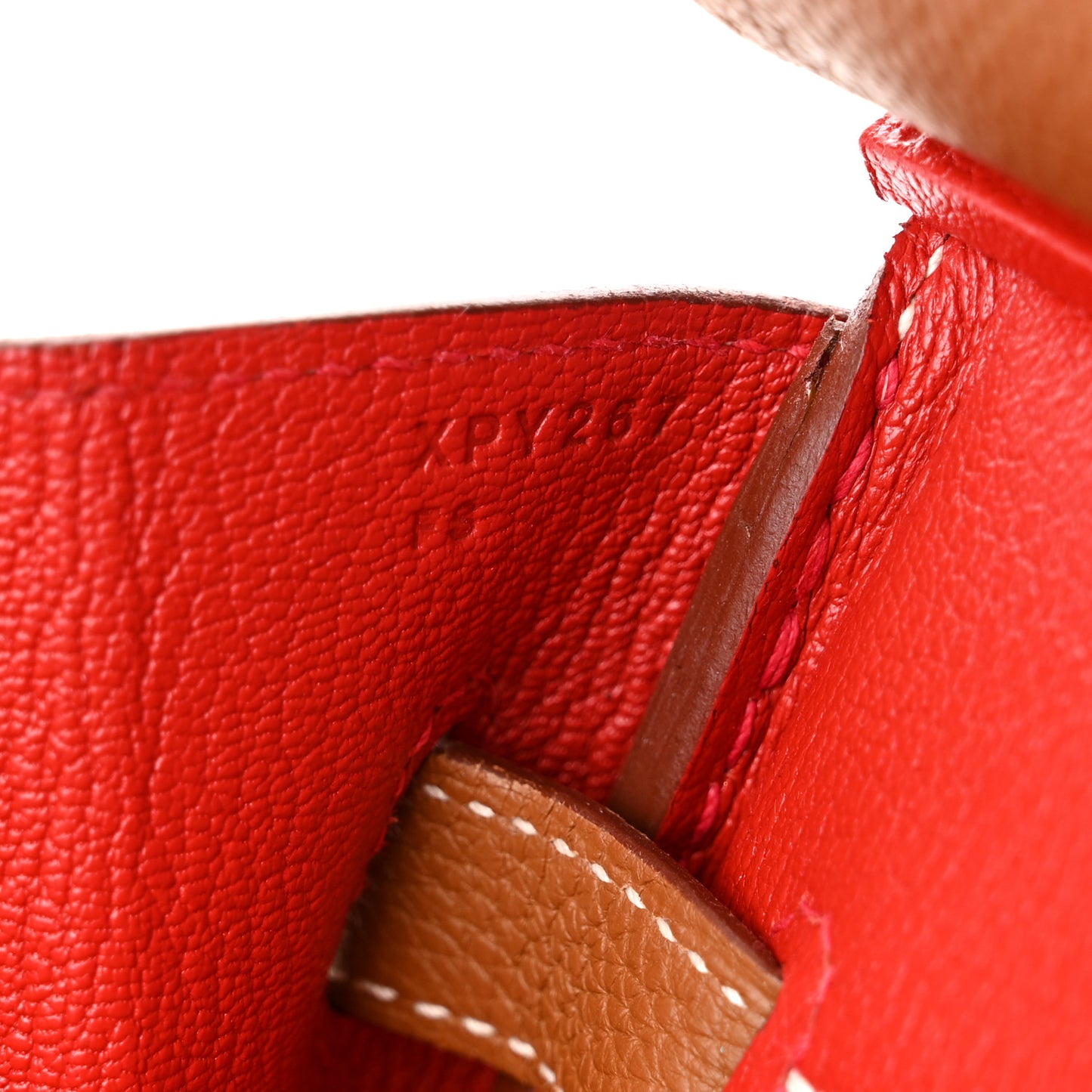 Togo Verso Birkin 35 Gold Geranium