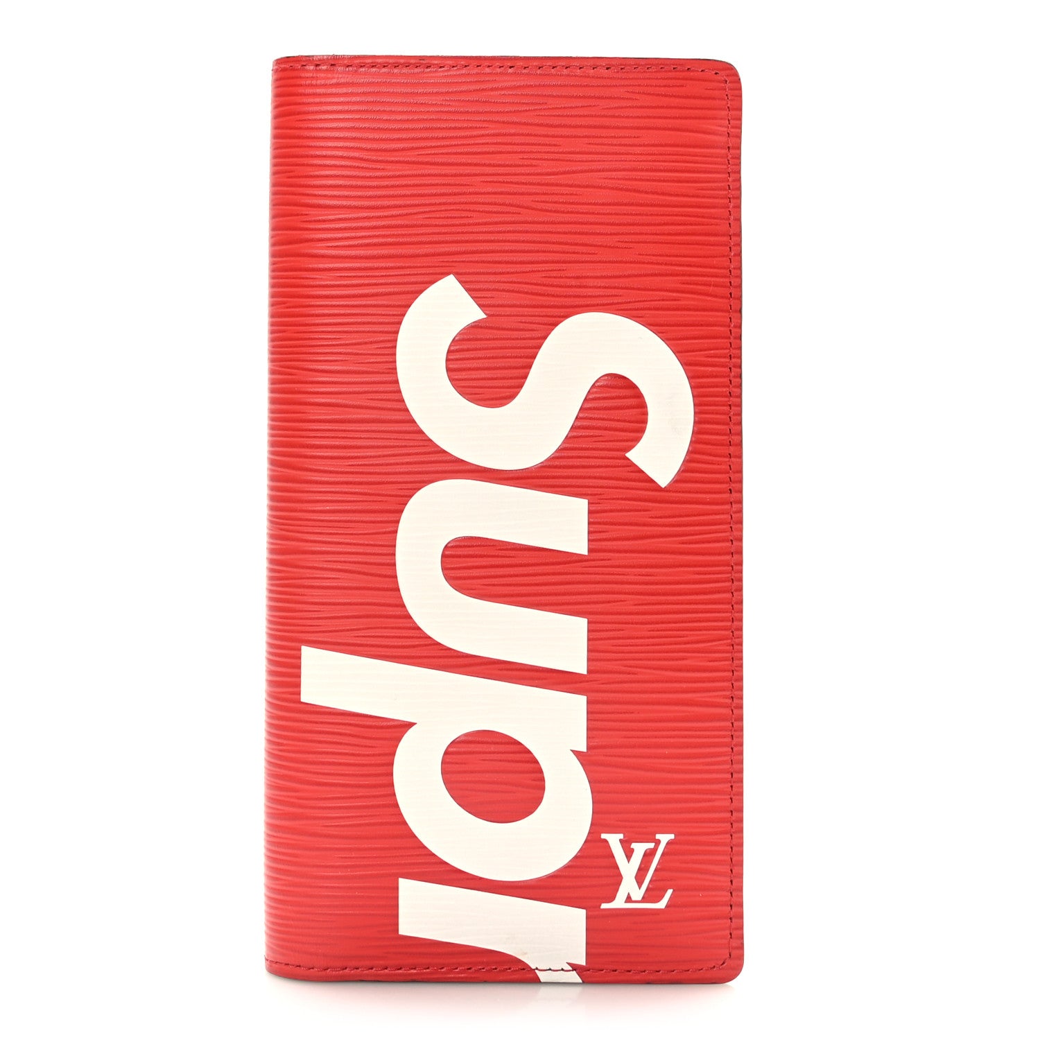 Louis Vuitton X Supreme Epi Brazza Wallet Red 1 of 8
