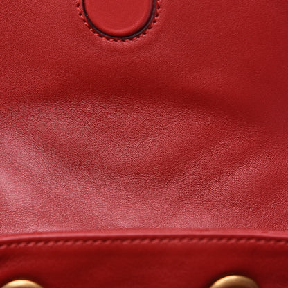 Gucci Calfskin Matelasse GG Marmont Flap Backpack Hibiscus Red 12 of 12
