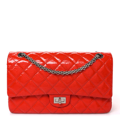 Chanel Aged Glazed Calfskin Quilted 2.55 Reissue 226 Flap Red 2 of 10