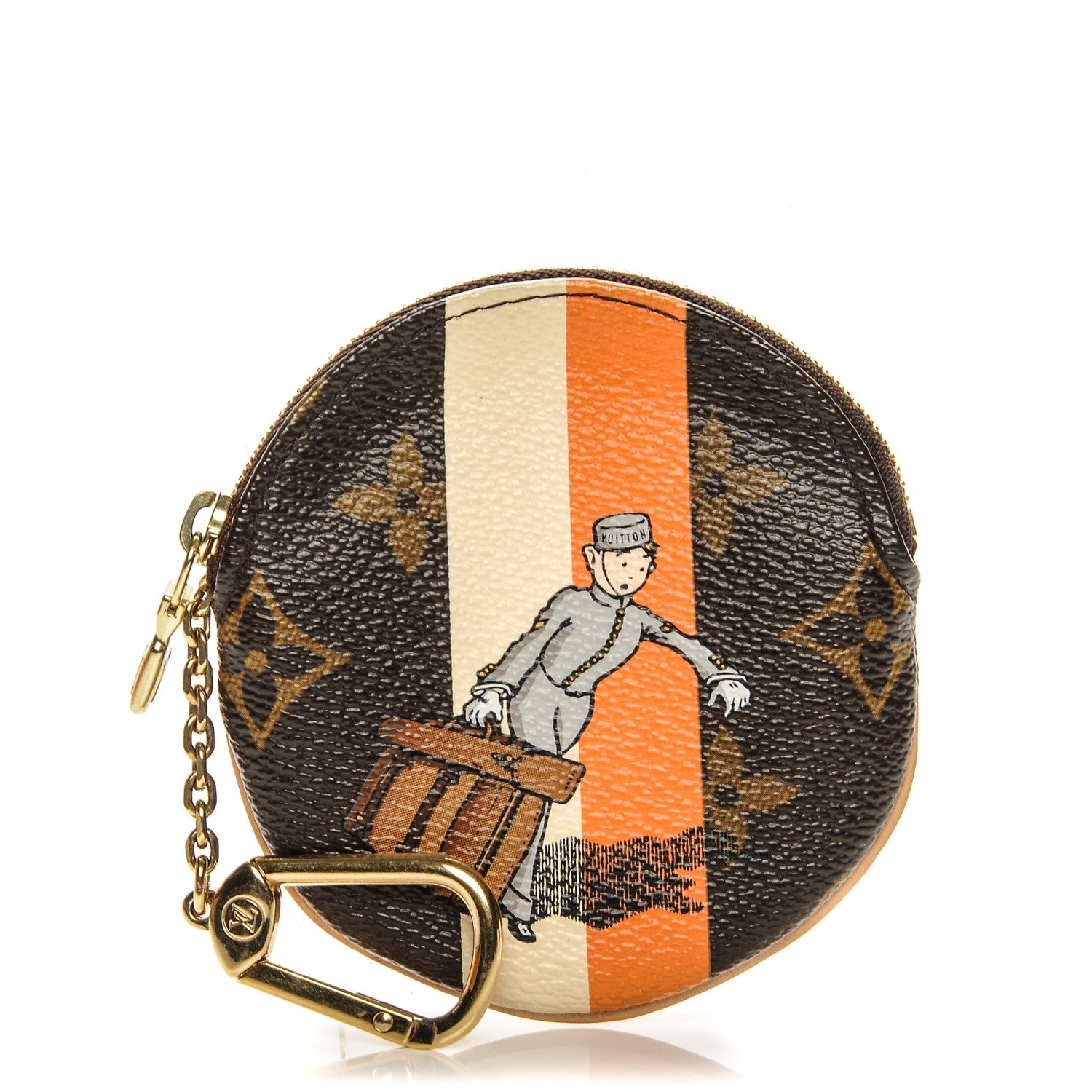 Louis Vuitton Monogram Groom Round Coin Purse 1 of 6