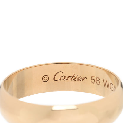 Cartier 18K Yellow Gold 5mm 1895 Wedding Band Ring 56 7.5 4 of 5