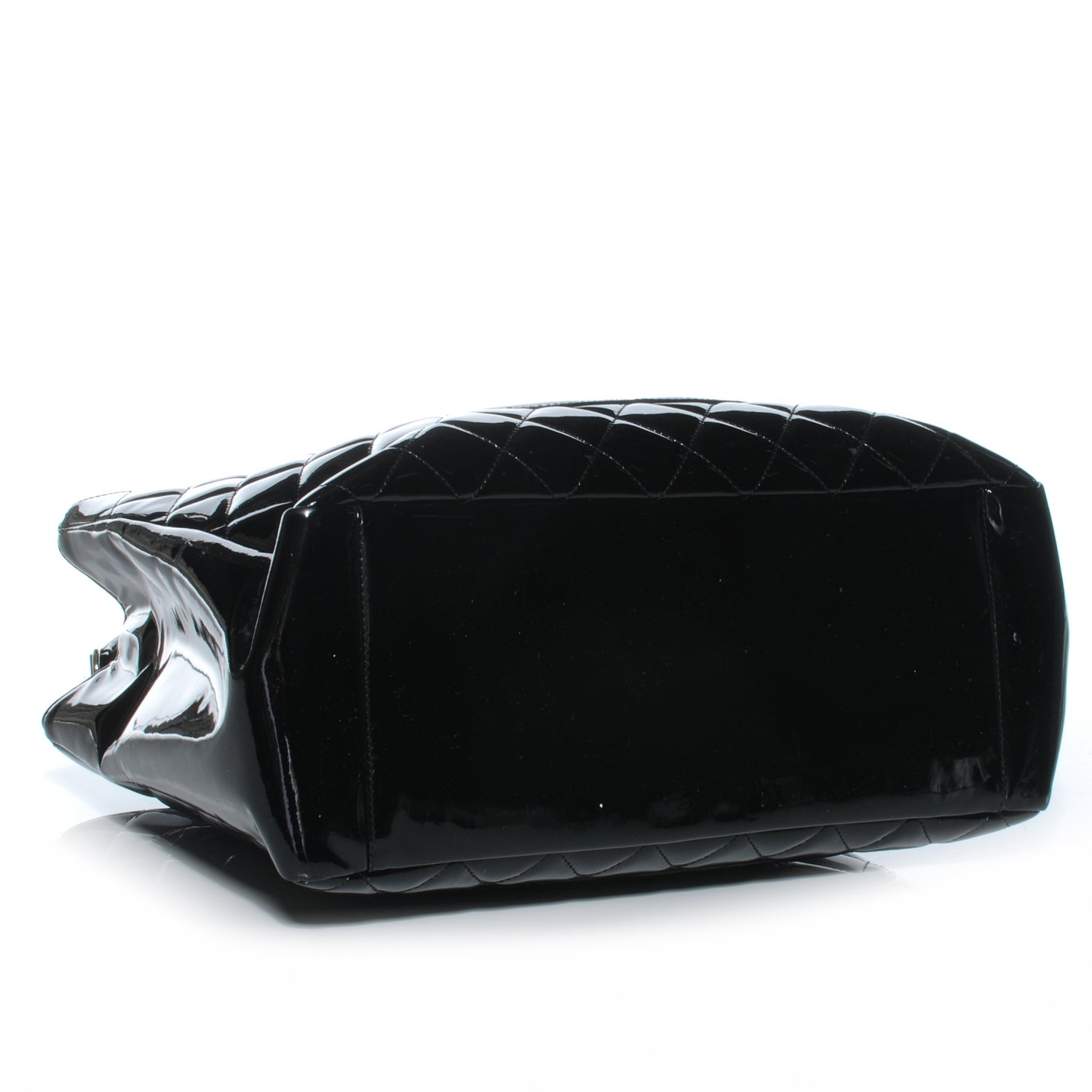 Chanel Patent Grand Shopping Tote GST Black 4 of 7
